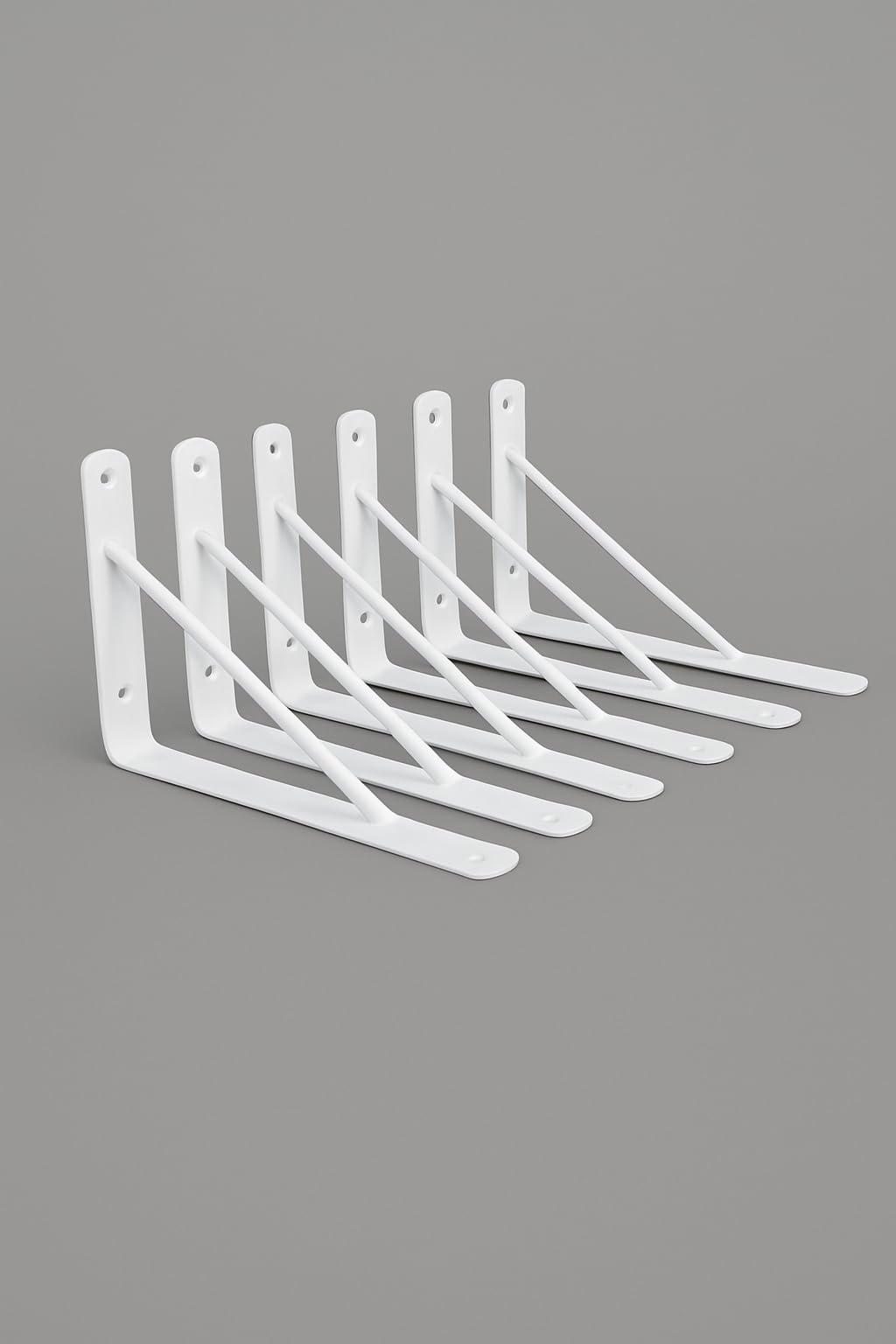 SAWS Shelf Brackets Heavy Duty Metal Shelf Holders, Industrial Rustic Farmhouse Iron Floating Shelf Bracket, Right Angle L Brackets for Wall Mounted Shelves, (7.5 x 4.5 inch) (Pack of 4, 4, Count)-image-0