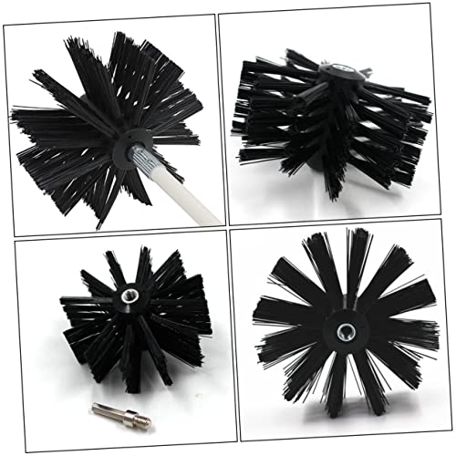 KOMBIUDA Brosse pour Conduit de Sécheuse et Cheminée Flexible 410mm Nylon Kit Nettoyage Intérieur Tuyaux 9 Tiges et Tête Interchangeable pour Entretien Maison