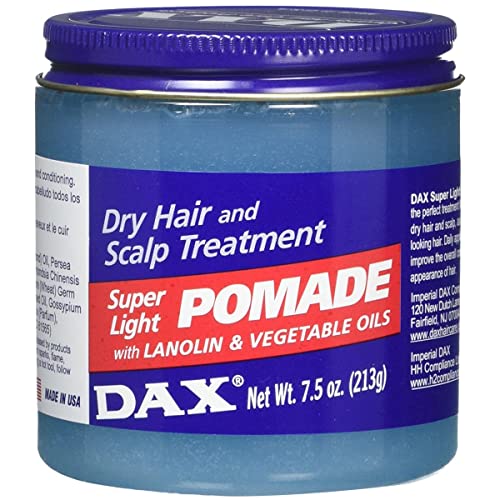 DAX SUPER LIGHT POMADE WITH LANOLIN & VEGETABLE OILS 214G by DAX