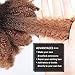 HAPPY&CC Afro Kinkys Bulk Human Hair For Dreadlock Extensions 12 Inches 50 Gram #4 Brown Color Ombre to #30 Auburn Red Afro Kinky Bulk Human Hair For Braiding Twisting Locs Repair
