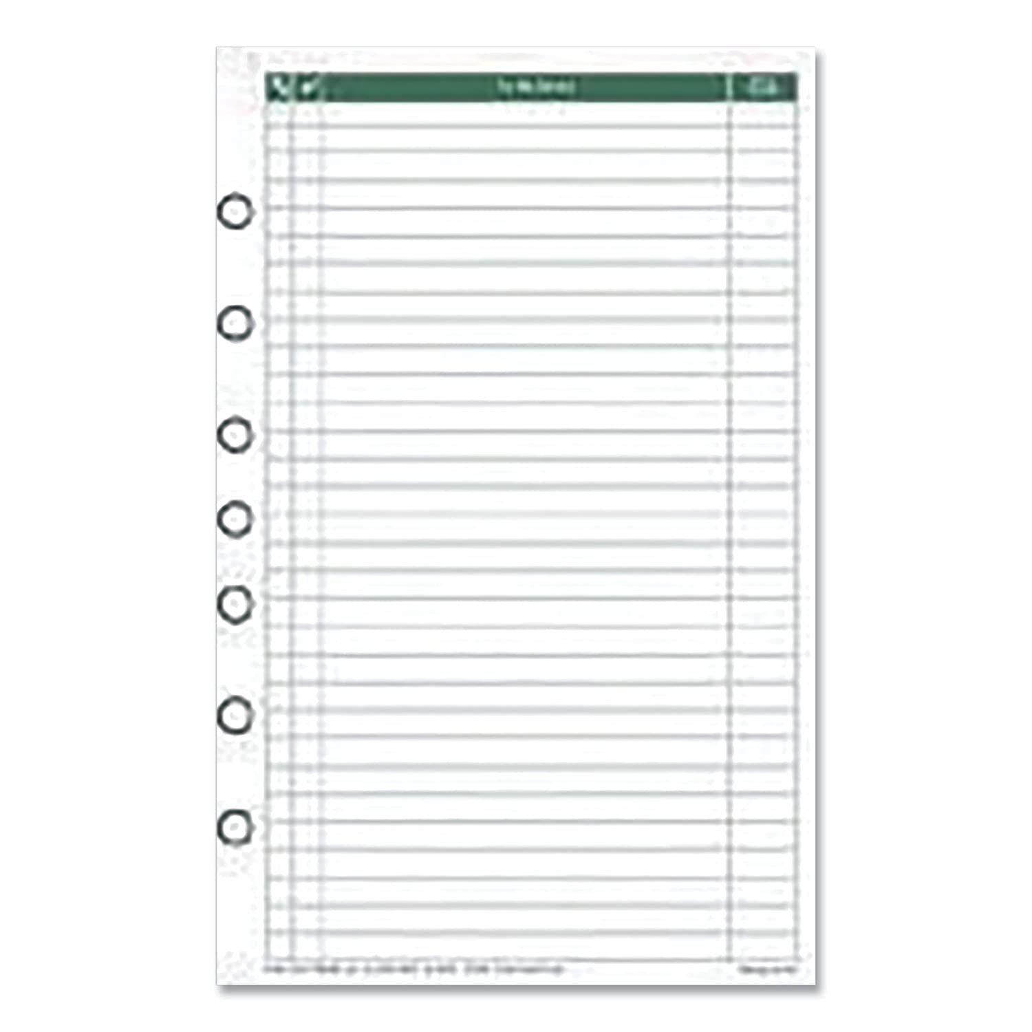 DayTimer Lined To Be Done Pages, LooseLeaf, Desk Size, 5