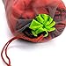 Leefasy -Light Drawstring Mesh Stuff Sack Storage Bag for Beach Camping Hiking, L
