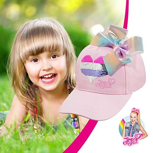 Nickelodeon Girls Baseball Cap, JoJo Siwa Adjustable Kids Hat For Ages 4-73