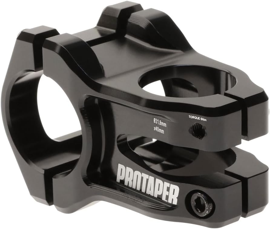 Pro Taper Vice Trail Stem - 40mm, 31.8mm Clamp, +/-0, 1 1/8", Aluminum, Black
