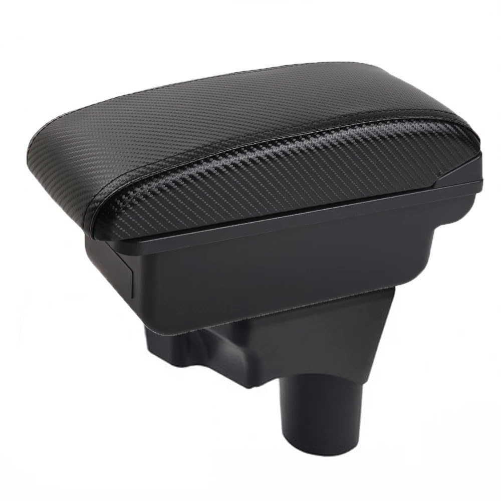 UMDJJU For Sunny For March For Micra Car Armrest Box Accessorie Storage Parts Dedicated Interior Retrofit Elbow Support For Drivers Car Centre Console Armrest Box(A-No USB-Black line)