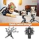 Zeadio Mini Handy Stativ Kits, Tischstativ Griff Stabilisator mit Handyhalterung, Passend für alle iPhone und Android Smartphones