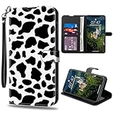CAPAUNVDA for Samsung Galaxy S20 FE 5G Wallet Case with Credit Card Slots Holder, PU Leather Shockproof RFID Blocking Cover for Samsung Galaxy S20 FE 5G,Black Cow Print