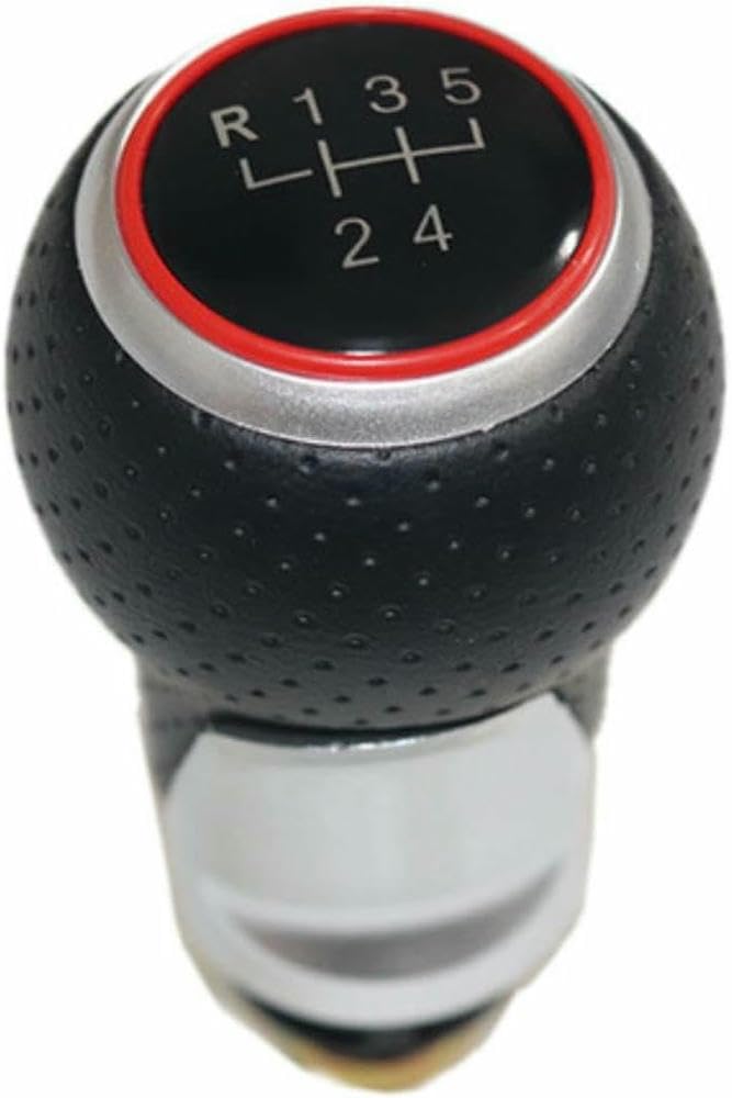 Gznbb 5S Knob Car Manual Gear Shift Knob Boot Cover Gaiter Lever Shifter Handle Stick, For Audi A3 S3 2001 2002 2003 12Mm