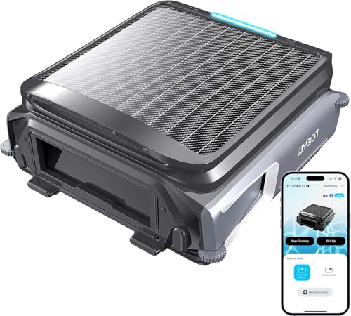 (2025 New) WYBOT F1 Robotic Pool Skimmer Solar & Battery Powered for 24/7 Continuous Cleaning