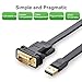 UGREEN USB 2.0 to RS232 DB9 Serial Cable Male A Converter Adapter with FTDI Chipset for Windows 10 8.1 8 7 Vista Linux and Mac OS X 10.6 and Above 3FT