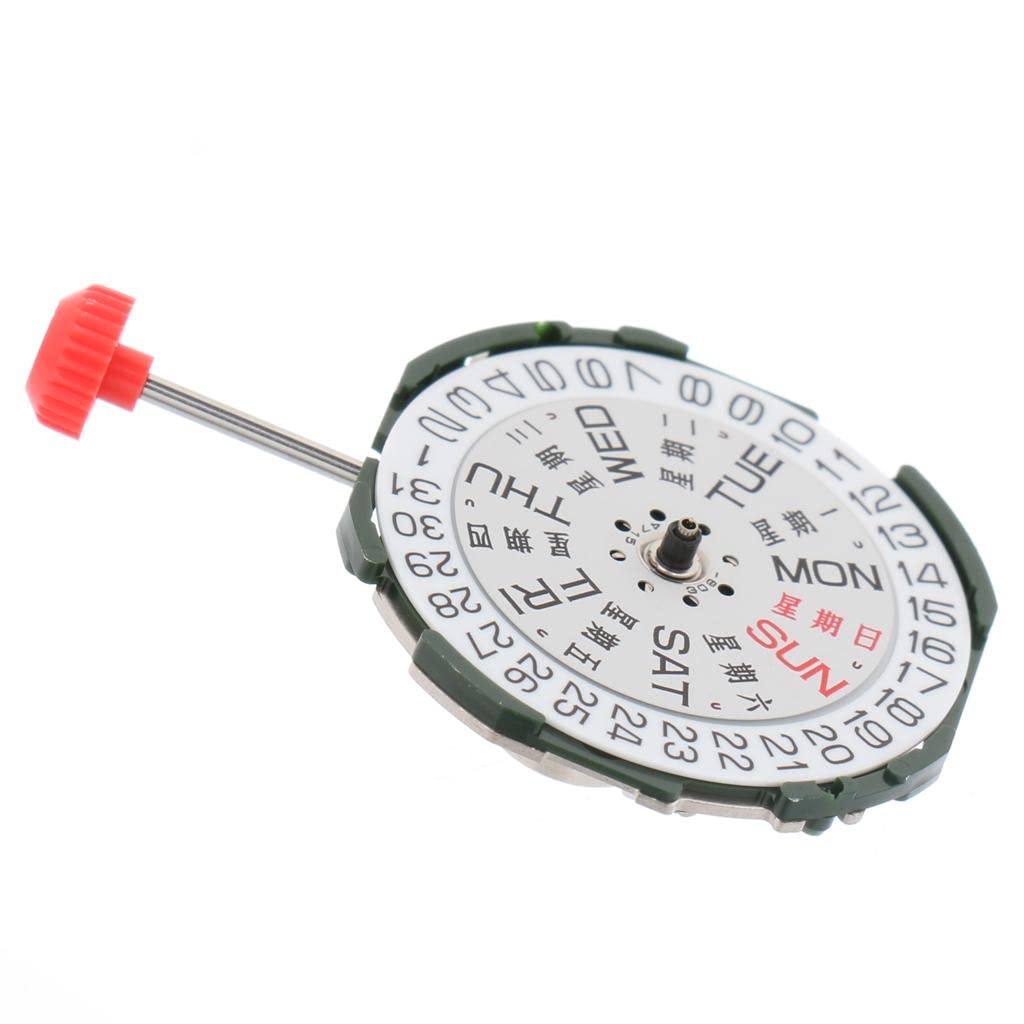 CALANDIS® Round Quartz Watch Movement Double Roller Calendar Battery Included for Miyota 2035 (B0BLZDCLKC) Amazon Price History, Amazon Price Tracker