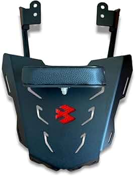 B.K ACCESSORIES Bike Tail Luggage Carrier with Back Rest Seat Extender Black Heavy Strong Material Compatible for Bajaj Pulsar NS160/NS250/F250 Models