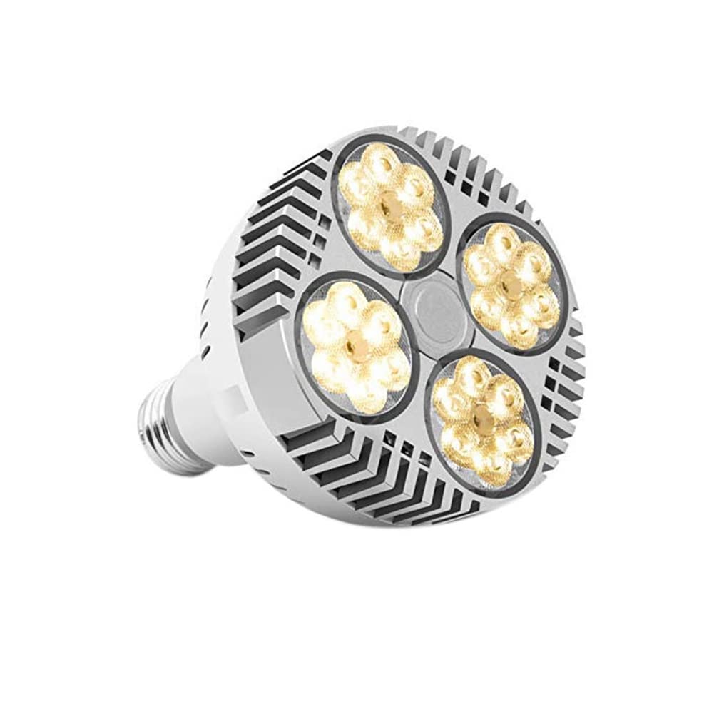 Shapoky White E27 Lamp Light Bulb 35W Led Grow Light Full Spectrum Warm Light For Indoor