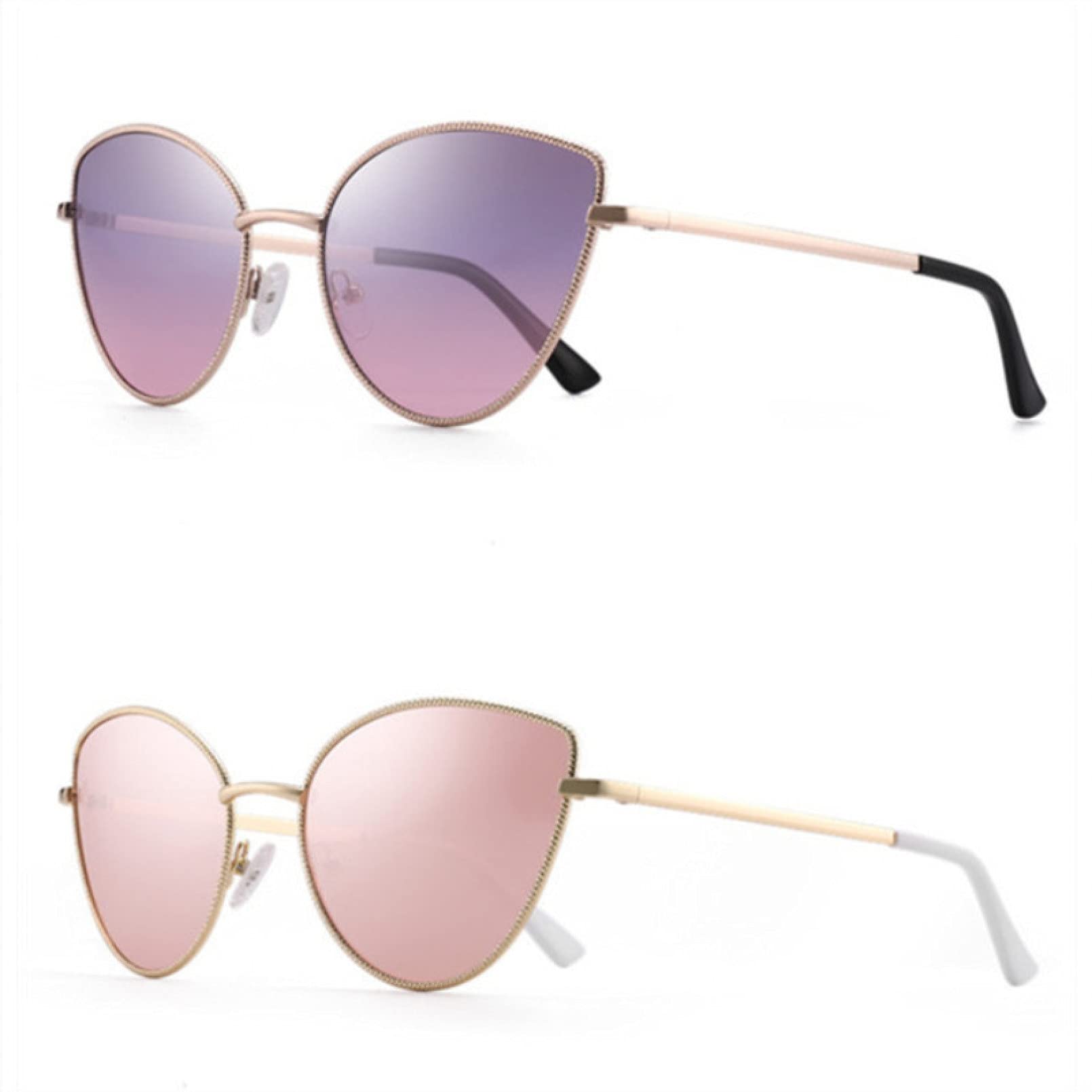 BAJIE Sonnenbrille Cat Eye Polarisierte Sonnenbrille Damenbrille Fahren Rosa Sonnenbrille Damen Oculos De Sol Feminino