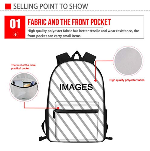 Funny Boston Terrier Backpack Fashion Novelty School Bookbags Casual Travel Daypack for Teen/Kids/Boys/Girls4