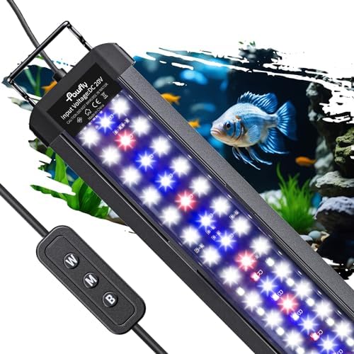 Pawfly 11W Aquarium LED Light for 12 to 18 Inch Fish Tanks Extend...