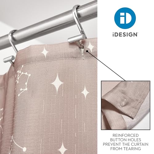 Rideau de douche anti moisissure lavable iDesign pour stopper les projections d'eau