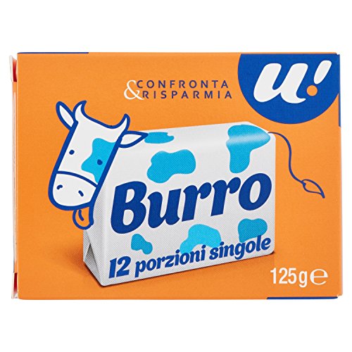 U! Confronta & Risparmia Burro 12 Porzioni Singole, 125g