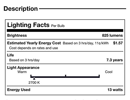 GE 13-Watt Energy Smart Fluorescent Light Bulbs, 8 Pack, 60 Watt Replacement - Thumbnail 2