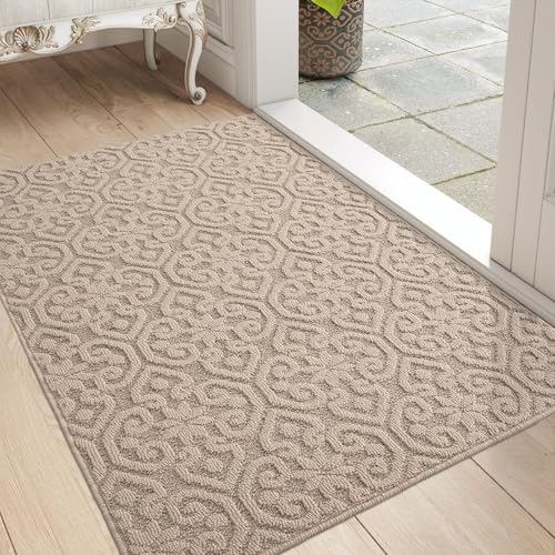 DEXI Door Mats Indoor 80 x 120 cm, Dirt Trapper Doormat with Non Slip Rubber Backing