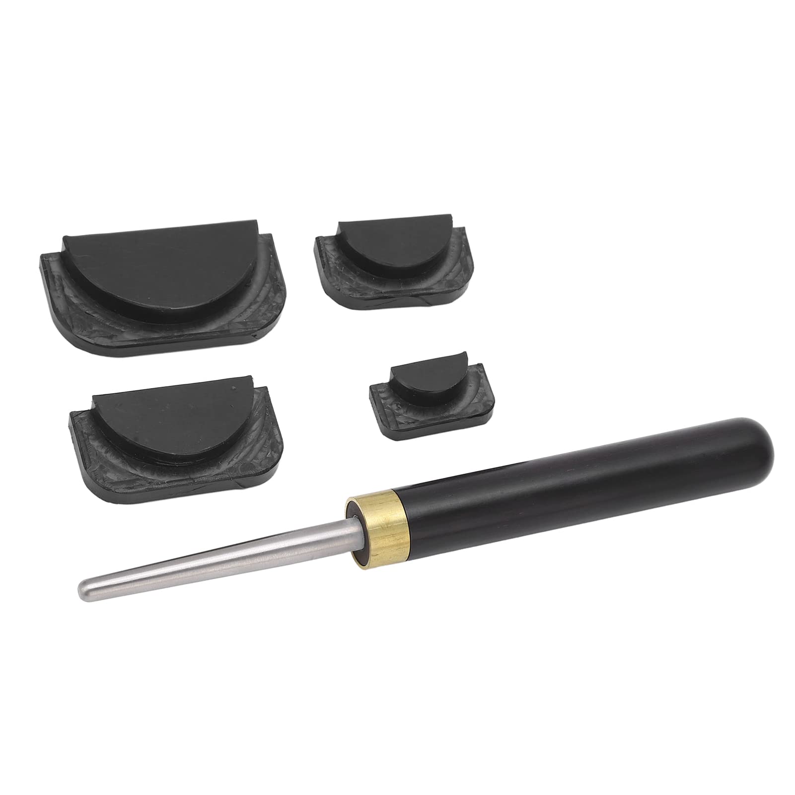 Kit de herramientas de reparación de saxofón, kit de herramientas de reparación de saxofón, almohadillas de orificio de tono, barra de lapeado de abolladuras para saxofón de agudos de rango medio teno