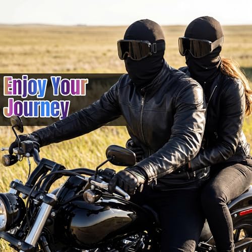 Image of Chicingyou 2 Pack Dirt Bike Goggles with 2 Balaclava Masks, Atv Motocross Motorcycle Goggles, UV Protection for Men Women