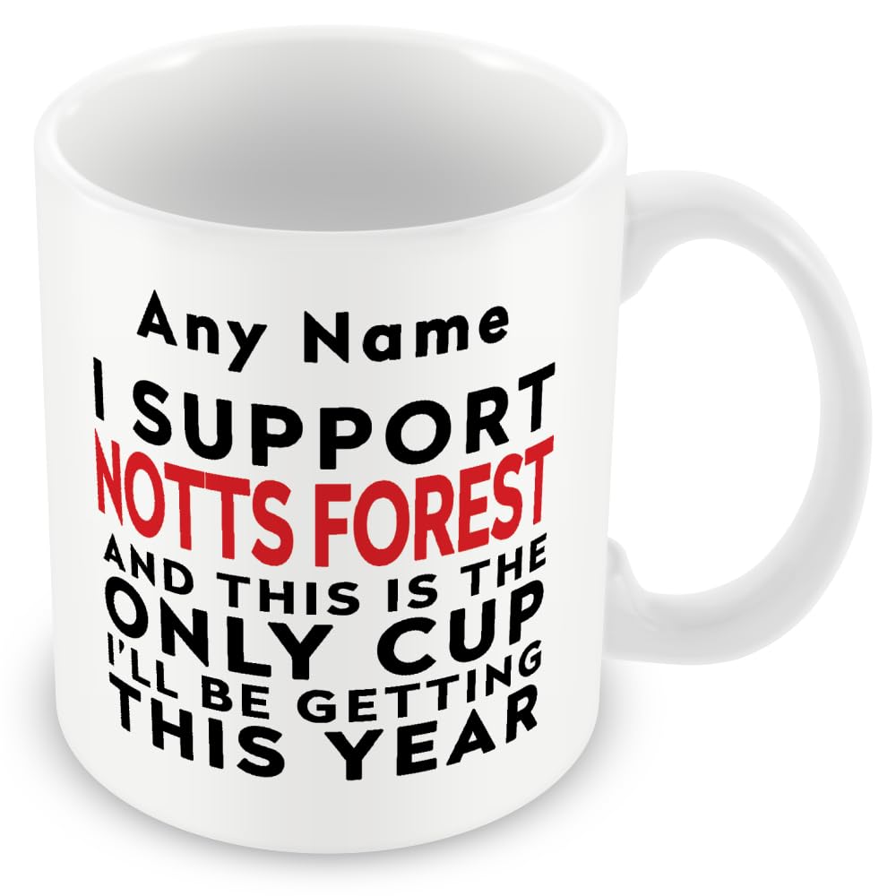 Persoanlised Nottingham Mug – Football Gift for Men – Garibaldi Red Fan Cup — image 1