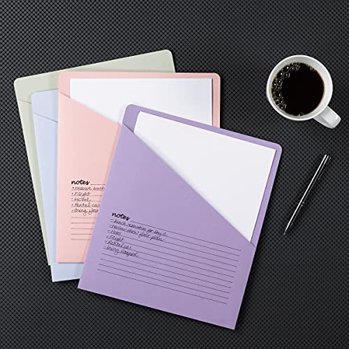 Smead Organized Up Notes Slash File Jacket, Letter Size, Assorted Colors, 12 Per Pack (75429) #TOP4