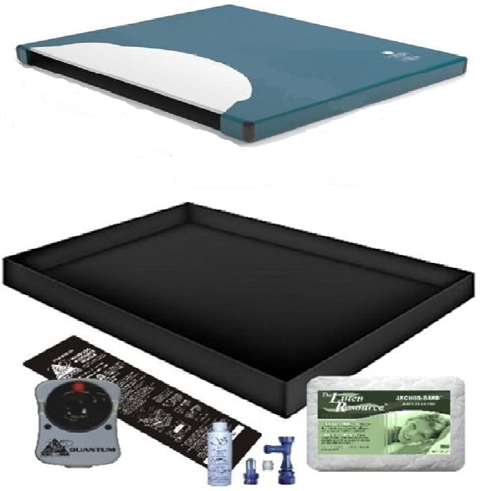 US 60% WAVELESS WATERBED Mattress/Liner/Heater/Pad/Fill Drain/Conditioner KIT (Super Single 48x84 1US1000B4)