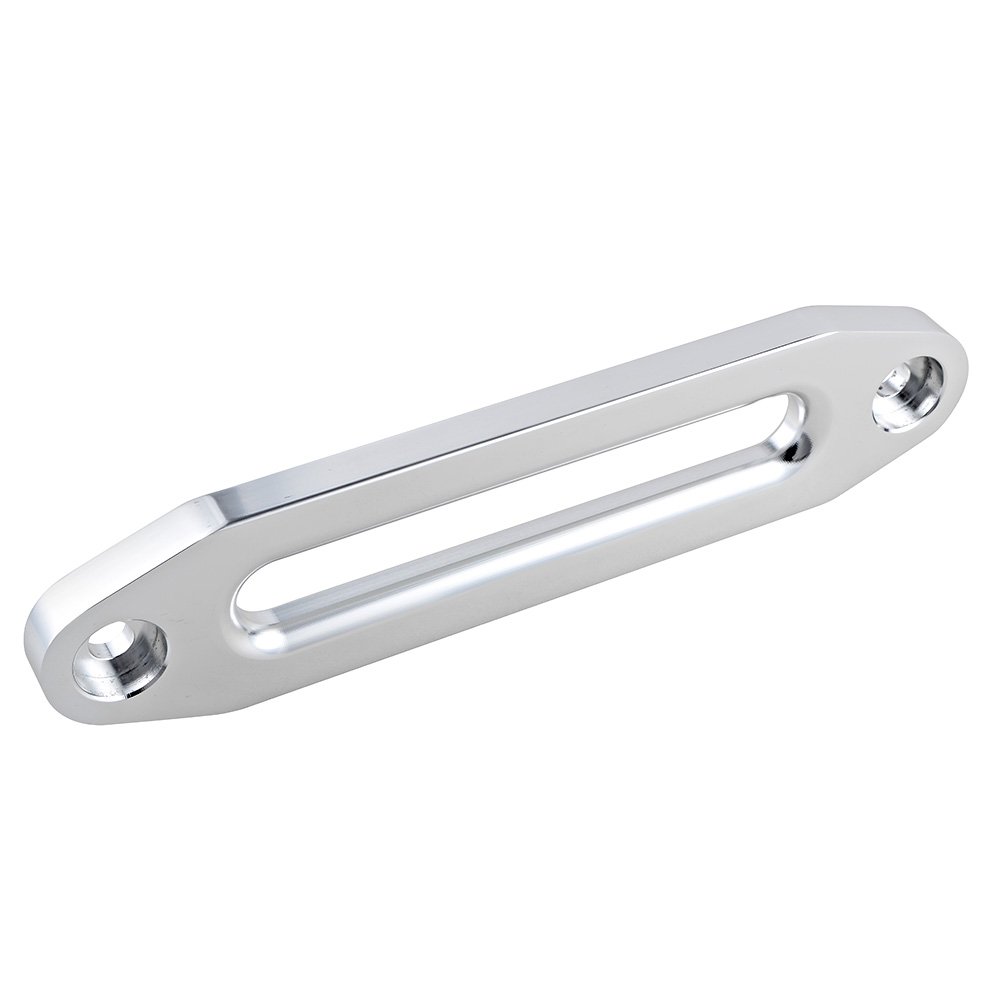 amopacorp 10 inch Standard High-Grade Aluminum 8000-15000 LBs Hawse Fairlead for Winch Rope Cable ATV UTV (Silver)