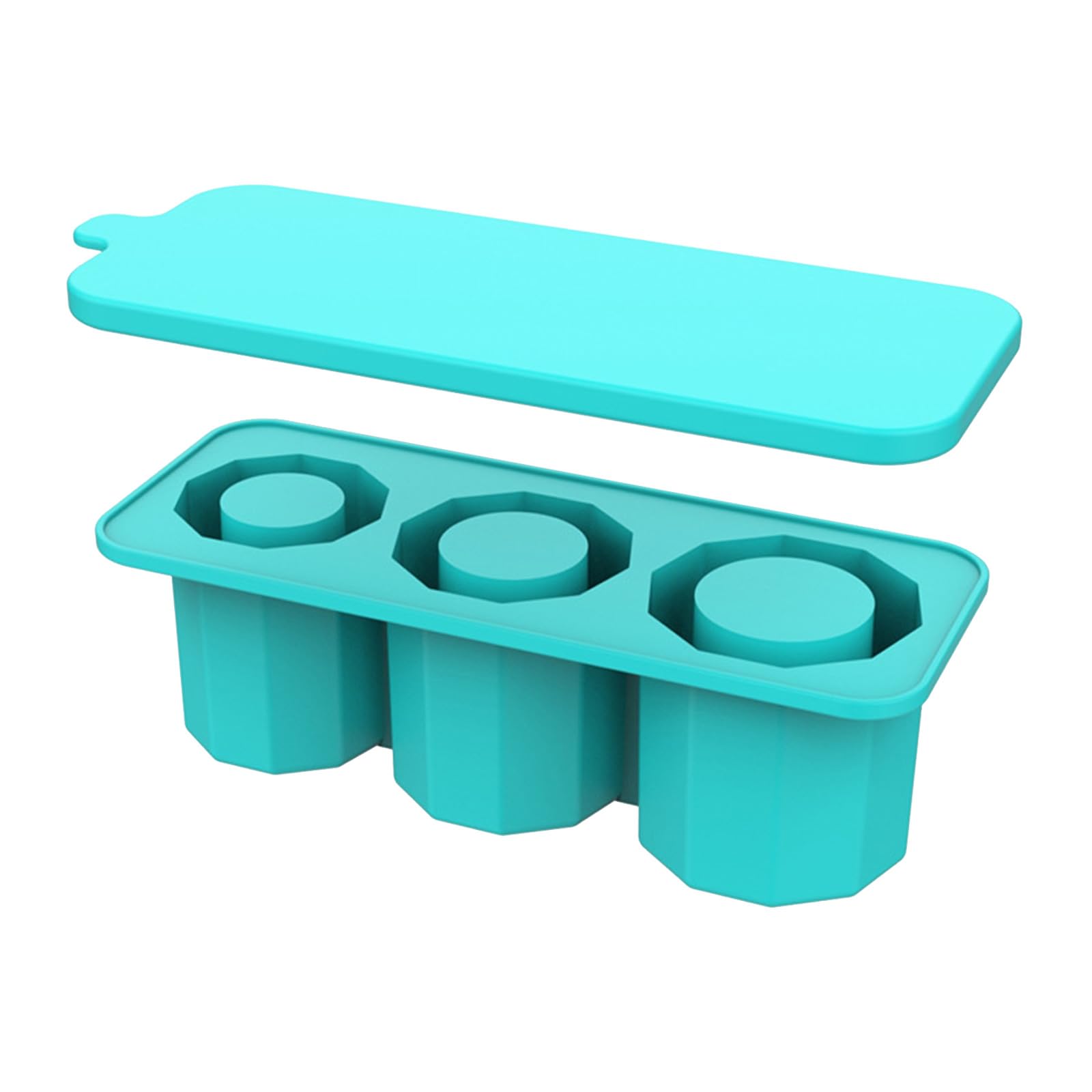Kalttoy Blue Easy To Demould Ice Molds Silicones Tray Maker For Large Water Bottles Cylinders Sleeve Silicones
