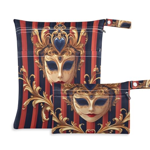 Msyxl 2pcs Wet Dry Bag for Baby Cloth Diapers, Waterproof Reusable Mjayodi3mdmwawvhc21zmgvvsm1y Wet Bag with Two Zippered Pockets Washable Pool Gym Travel Bag for Clothes