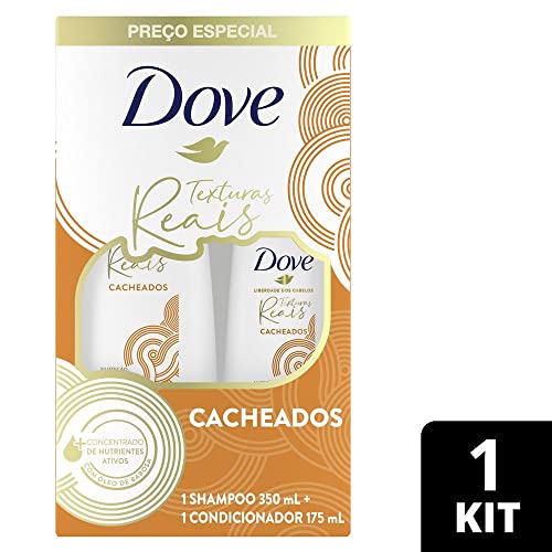 Kit Shampoo 350ml + Condicionador 175ml Dove Texturas Reais Cacheados