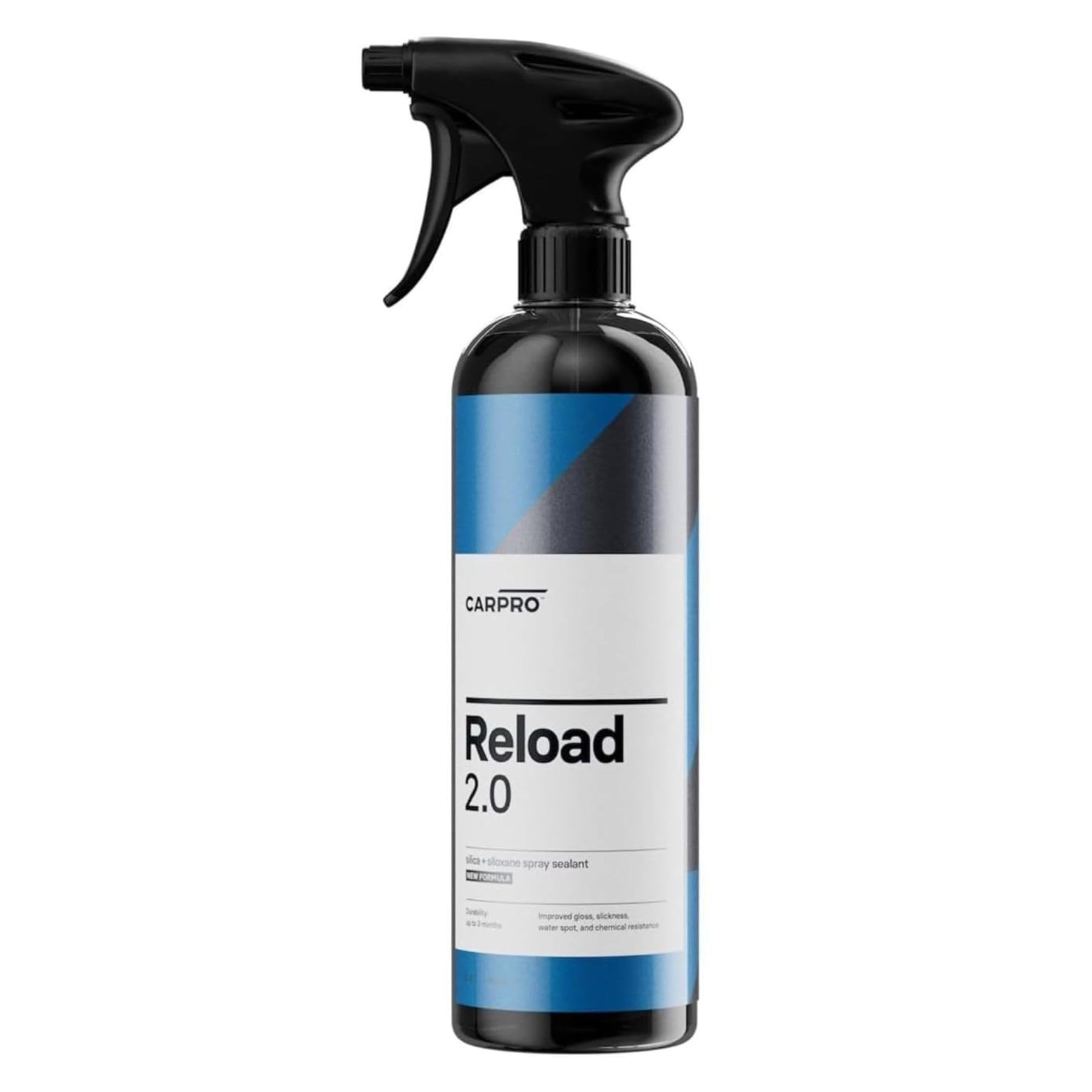 CARPROReload 2.0 Spray Sealant, Silica + Siloxane Ceramic Spray for Ceramic Coating, Super Hydrophobic, Self-Cleaning: Improved Gloss, Slickness, Water Spot & Chemical Resistance - 500mL (17oz)