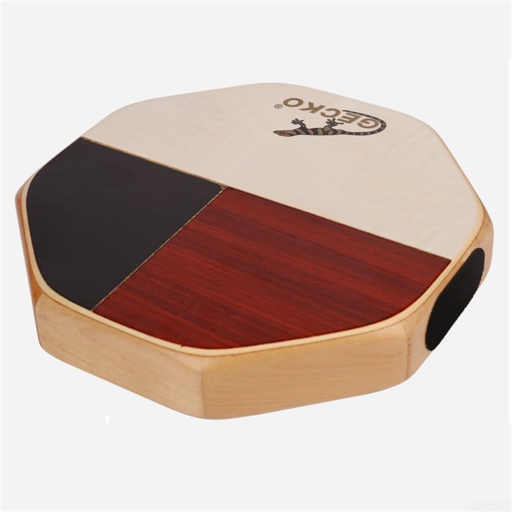 Yuanpgky Caja de tambor de cajón con caja y tono de graves,Cajón de viaje portátil para uso doméstico y exterior,Instrumento de percusión acústica