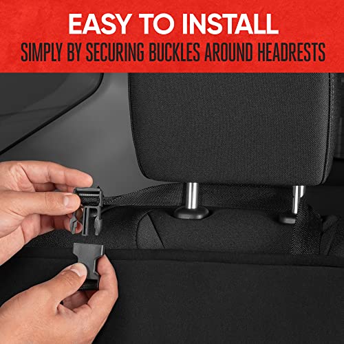 Motor Trend BDK AquaShield Autositzbezug für Rückbank, wasserdicht, Neopren, gepolstert, Schwarz, idealer Autositzbezug für Kinder, Hunde, universelles Design für Auto, LKW, Van, SUV