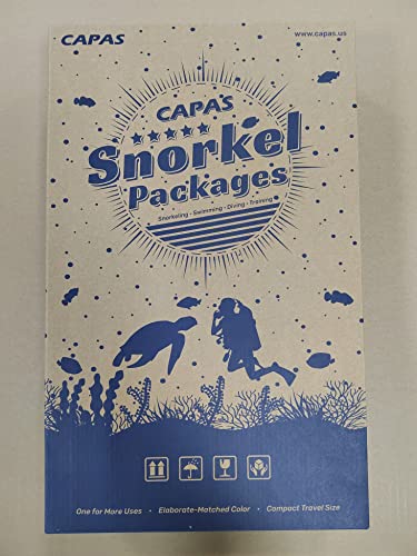 CAPAS Set di pinne da snorkeling per adulti con