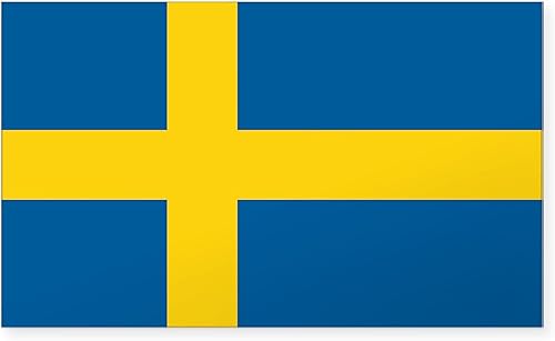 CafePressSwedish Bandera rectangularRectángulo Parachoques Pegatina Coche calcomanía