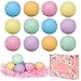 Bombe de Bain Coffret Cadeau Femme,12 Boules de Bain Effervescent Bain Moussant Enfant Parfumées aux Huiles Essentielles, Idée Cadeau pour Maman, Homme, Anniversaire, Noël, Mariage