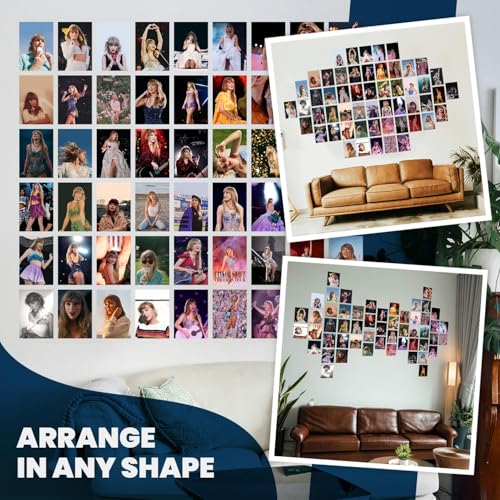 Image of Wallgasm Football Collage Kit - Set of 54, 4 x 6 Inches Posters | Poster Set For Room, Wall Art for Bedroom, Gym, Office (Taylor Swift)