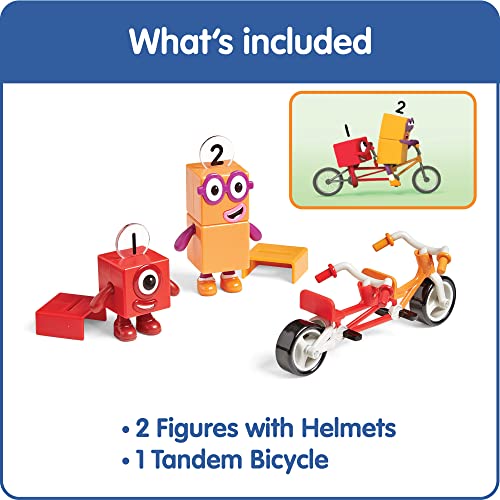 Hand2Mind Numberblocks One And Two Bike Adventure, Toy Bicycle Figures, Toy Vehicle Playsets, Small Figurines For Kids, Mini Action Figures Collectibles, Play Figure Playsets, Imaginative Play Toys #TOP1