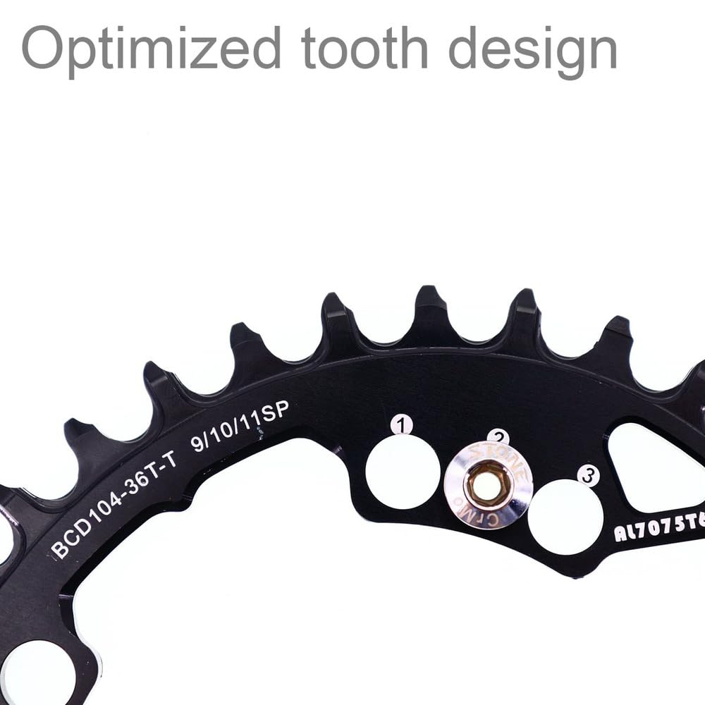 Platos para Bicicletas Plato Ovalado 104BCD 32 36 38T 40T 46T 48 50T Rueda de Plato Bicicleta 104 BCD 12 Velocidad 12s Unisex