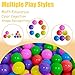2.2in/5.5cm Ball Pit Balls, 100-Pack in 7 Vivid Colors (Red/Orange/Yellow/Green/Blue/Purple/Pink) - Non-Toxic, Durable for Game Tents, Pools & Bounce Houses, Ages 0+1