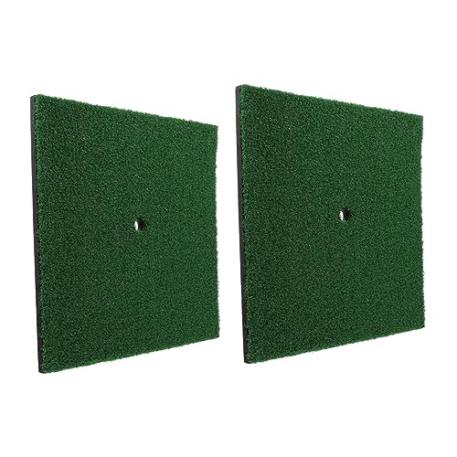 VICASKY 2Pcs Turf Golfing Practice Rug Hitting Mat for Training Durable Material for Range Shooting Accuracy Improvement