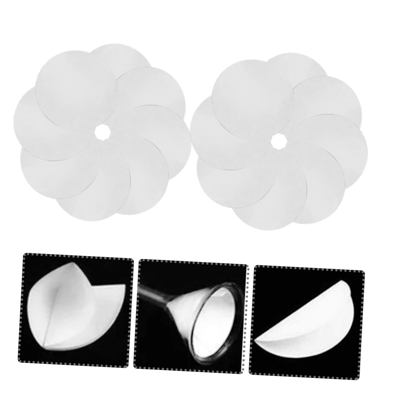 CIYODO 4sets Qualitative Filter Paper for Experiment Laboratory Qualitative Filter Sheets 100pcs*4