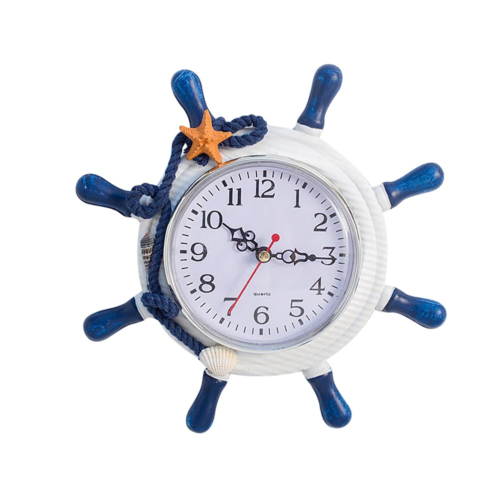 Amazon.co.jp: 木製掛け時計 マリンスタイル 掛け時計 デジタル時計