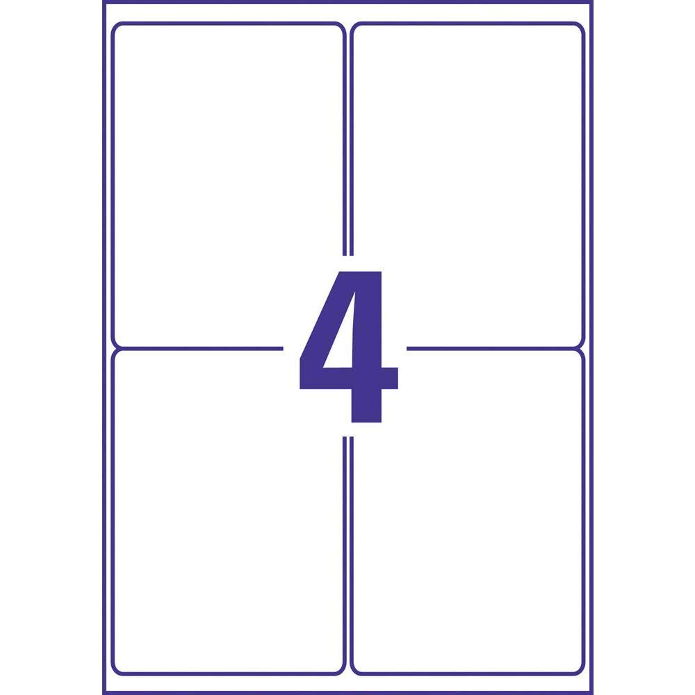 AVERY/Zweckform étiquettes résistantes aux intempéries Contenu: 80 étiquettes sans bord, 99,1 x 139 mm