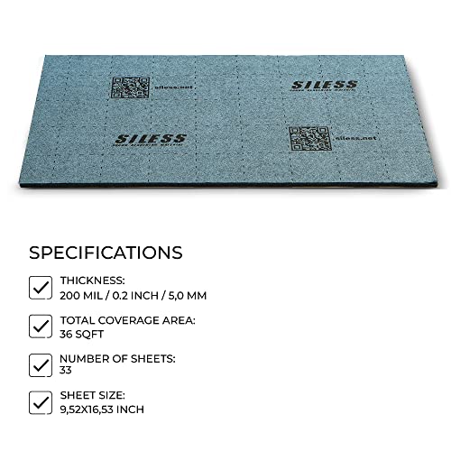 Siless Linerpro 2In1 200 Mil (5Mm) 36 Sqft Car Sound Deadening & Heat Insulation Closed Cell Foam - Pe Foam Sound Deadener #TOP3