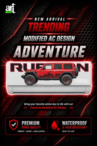 Image of Trending Porschhe 911 Racing AC Sticker, Air Conditioner Premium Vinyl, HD Gloss Finish, 24 Inches, for AC, Wall, Door, Glass (RUBIRED)