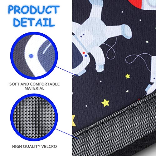 Image of YR Seat Belt Cover for Kids, Soft Comfort Seat Belt Cushion for Children, Cute Cartoon Pattern Car Seat Belt Pads Cover for Girls and Boys, 1 Pack, Spaceman